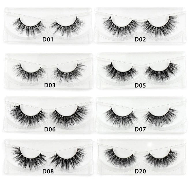 Visofree Mink Criss-Cross Pattern 15mm Eyelashes D02