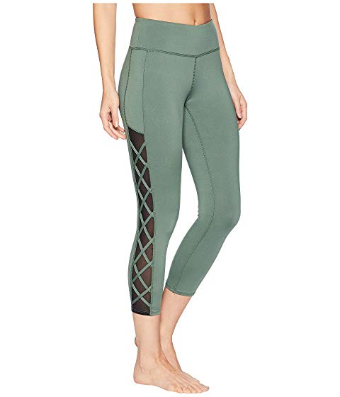 Jessica Simpson TheWarmUp Women's Crisscross Side Capri with Mesh