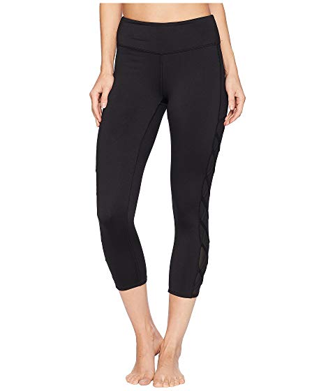 Jessica Simpson TheWarmUp Women's Crisscross Side Capri with Mesh