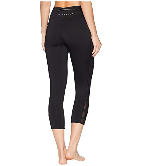 Jessica Simpson TheWarmUp Women's Crisscross Side Capri with Mesh